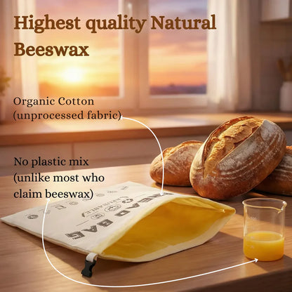 LoafGuard 100% Cotton-Beeswax Bread Bags